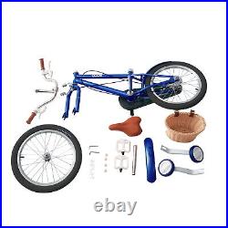 12/14/16/18 inch Kids Bike Bicycle Children Boys Blue Cycling with Basket Xmas
