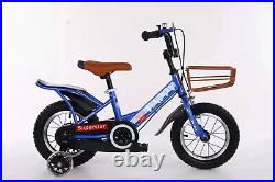 12/14/16/18inch Kids Bike Bicycle Children Boy Blue Cycling Removable Stabiliser