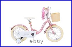 12/14/16 inch Kids Bike Children Girls Pink Bicycle Cycling Stabilisers