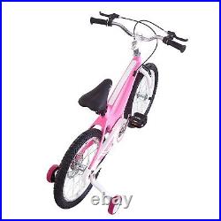 12/14/16 inch Kids Bike Girls Pink Bicycle with Removable Stabilizers Xmas Gift