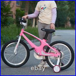 12/14/16 inch Kids Bike Girls Pink Bicycle with Removable Stabilizers Xmas Gift