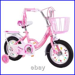 12/14/16inch Kids Bike Children Girls Pink Bicycle Cycling Removable
