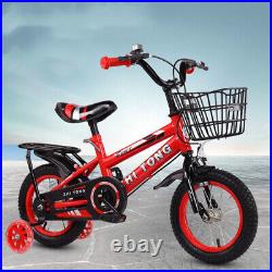 14/16Inch Children Bike Kids Boys Girls Toddler Bicycle Adjustable Height h Z8Y6