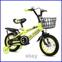 14/16Inch Kids Bike Bicycle Children Boys Girls Cycling Removable Basket f S1Y2