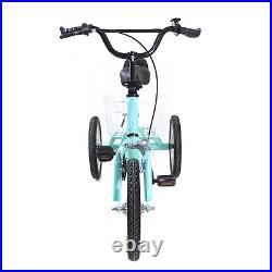 14'' Kids Tricycle Children Trike 3 Wheel Bike Girls Boys Bicycle with Rear Basket