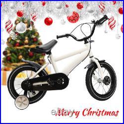 14inch Kids Bike Bicycle Children Boys&Girls White Cycling Removable Stabilisers