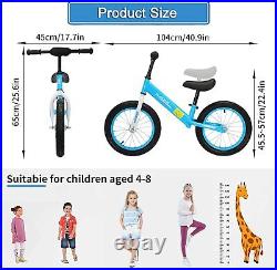 16 Balance Bike No Pedal, Adjustable Seat Kids' Walking Training Bicycle
