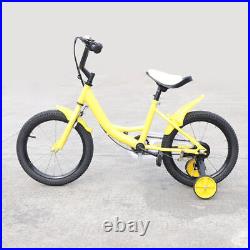 16 Kids Bike Boys Girls Children Bicycle Height Adjustable Seat +Training Wheel