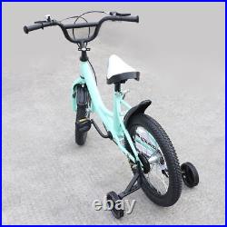 16 Kids Bike Boys Girls Children Bicycle Height Adjustable Seat +Training Wheel