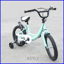 16 in. Kids Bike Unisex Girls & Boys Steel Frame Bike Bicycle Pink/YellowithGreen