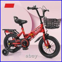 16inch Kids Foldable Bike Children Girls Bicycle Cycling Removable Stabilisers
