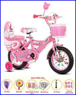 2023 Girls Bikes 12, 14, 16 Kids bicycle with removable Basket & Carrier