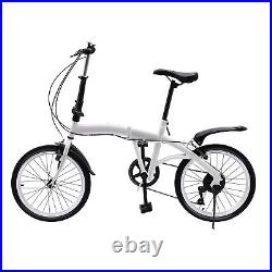 20'' 20 Inch 7 Speed Kids & Adults Folding Bike City Urban Foldable Bicycle UK