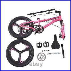 20 Inch Kids Bike Boys Girls Front Suspension Mountain Bike Bicycle Blue Pink