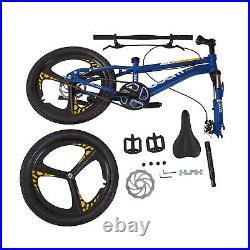 20 inch Kids Boys Blue Bike Bicycle Outdoor Cycling 7 Shimano Gears Disc Brake