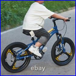 20 inch Kids Boys Blue Bike Bicycle Outdoor Cycling 7 Shimano Gears Disc Brake