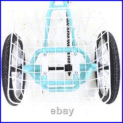 3-Wheel Bike with Shopping Basket 14'' Children Tricycle Single Speed Bicycle Kids