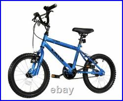 Dallingridge Flyboy BMX Style Kids Bike Junior Boys Bicycle 16 Wheel Glss Blue