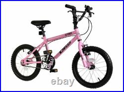 Dallingridge Flyboy BMX Style Kids Bike Junior Girls Bicycle 16 Wheel Gss Pink