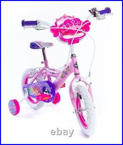 Huffy Disney Princess Girls Bike 12 Inch 3-5 Years + Girls Dolls Carrier Basket