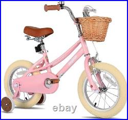 JOYSTAR Girls Bike for 3-5 Years Old Toddlers and Kids, 14 Kids Bike Pink