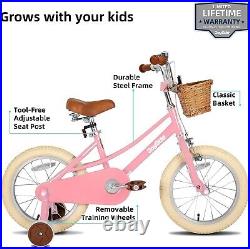 JOYSTAR Girls Bike for 3-5 Years Old Toddlers and Kids, 14 Kids Bike Pink