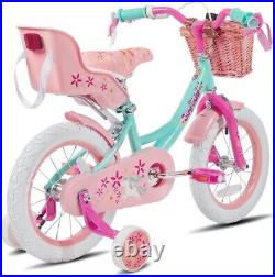 JOYSTAR Unicorn 14 Inch Girls Bike for 3-5 Years Old Kids, Gilrs Bike