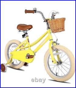 Joystar Girls Bike with Basket for 4-7Years Old Kids, 16 Inch with Bell