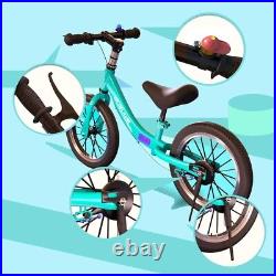 Kid Balance Bike with Brake and Parking Bracket 14 16 Inch Training Bike 3-8 yrs