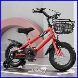 Kids Bike Bicycle for Girls Boys 5-7 Years with Wheels Basket Kid Bicycle U9U0