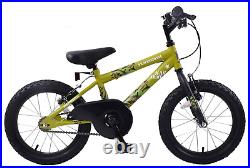 Kids Boys Bike SAS Army Cadet 16 Wheel Mountain Bike Bicycle Green Camo Age 5+