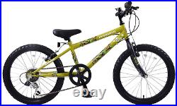 Kids Boys Bike SAS Army Cadet 18 Wheel Mountain Bike 6 Speed Green Camo Age 6+