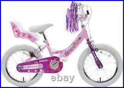 Kids Girls Bike Izzie 16 Wheel BMX Bicycle Single Speed Pink White Age 5+
