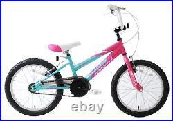 Kids Girls Bike Misty 18 Wheel BMX Bicycle Childs Bike Pink Blue Age 6+