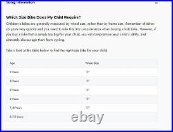 Kids Girls Bike Misty 18 Wheel BMX Bicycle Childs Bike Pink Blue Age 6+