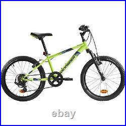 Kids Mountain Bike Bicycle BTWIN 20 Inch 6 Speed Front Suspension Cycling