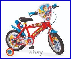 Kids Paw Patrol Bike Red 14 Chase Childrens Boys Bicycle Removable Stabiliser
