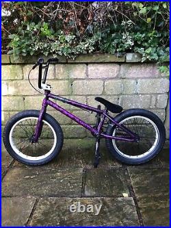 Mafia Bikes Madmain 18 Kids Junior BMX purple Ages 8-12. New Tyres & Grips