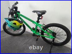 Neon Green Cuda CP18 Lightweight Kids Bike singlespeed 14T