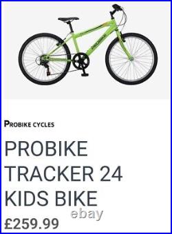 PROBIKE Bike Bicycle 24 Unisex Kids Boys Girls Fabulous Junior MTB Lightweight