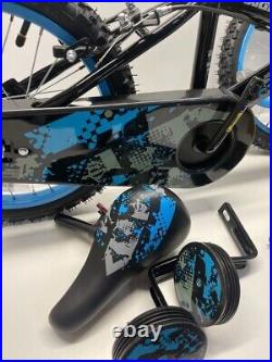 Pedal Pals 16 Inch Wheel Size Kids Mountain Bike With Stabilisers Blue 5+ #6284