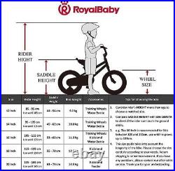 Royalbaby Freestyle 18 Kids Stabilizer Bicycle for Boys and Girls (White)