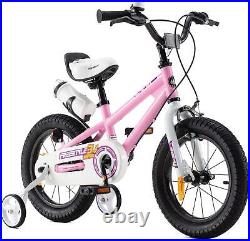 Royalbaby Girls' Freestyle stabilisers Kids Bike, Pink, 16, Freestyle Girl's