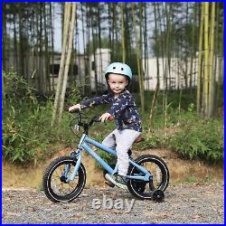 STITCH Kids Bike for 3-7 Years Boys & Girls, 14 Inch Bike with Stabilisers