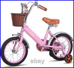STITCH Retro Kids 16 inch Bike for Girls Boys Ages 4-7 Years with Stabilizers