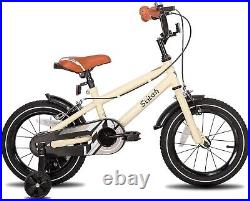 STITCH Toddler and Kids 14 Inch Bike for Children Bicycle, Beige