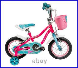 Schwinn Elm 12 Wheel Kids Girls Bike Bicycle With Stabilisers Age 3+ Pink Blue
