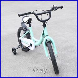 Small Kids Bike 16 Inch Girls Boys Bicycle with Training Wheels 3 Color Optional