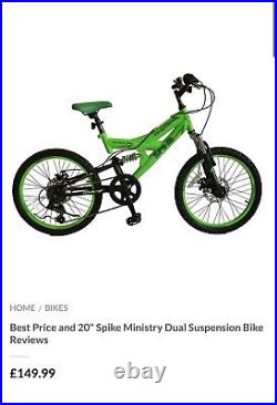 Spike Kids Mountain Bike 20 Inch Wheels Size BARGAIN