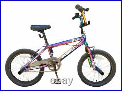 XN Beast 18 Freestyle BMX Bike Kids Boys 360 Gyro Stunt Neo-Chrome Jet Fuel